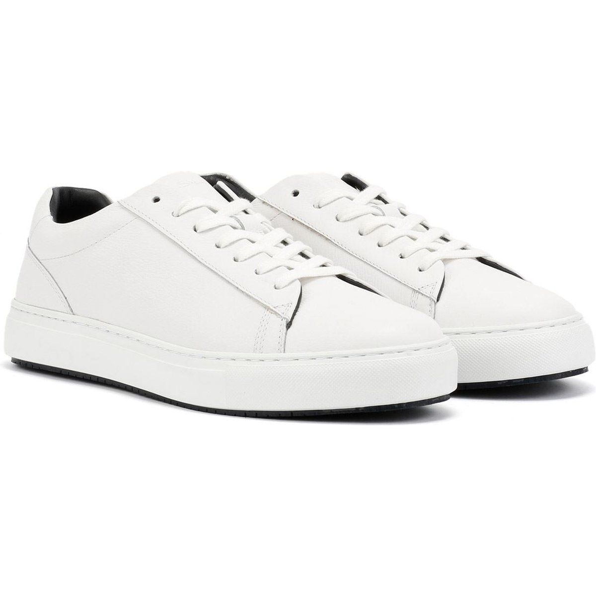 Ben Sherman Ace Cupsole Leder Herren Weiße Sneakers