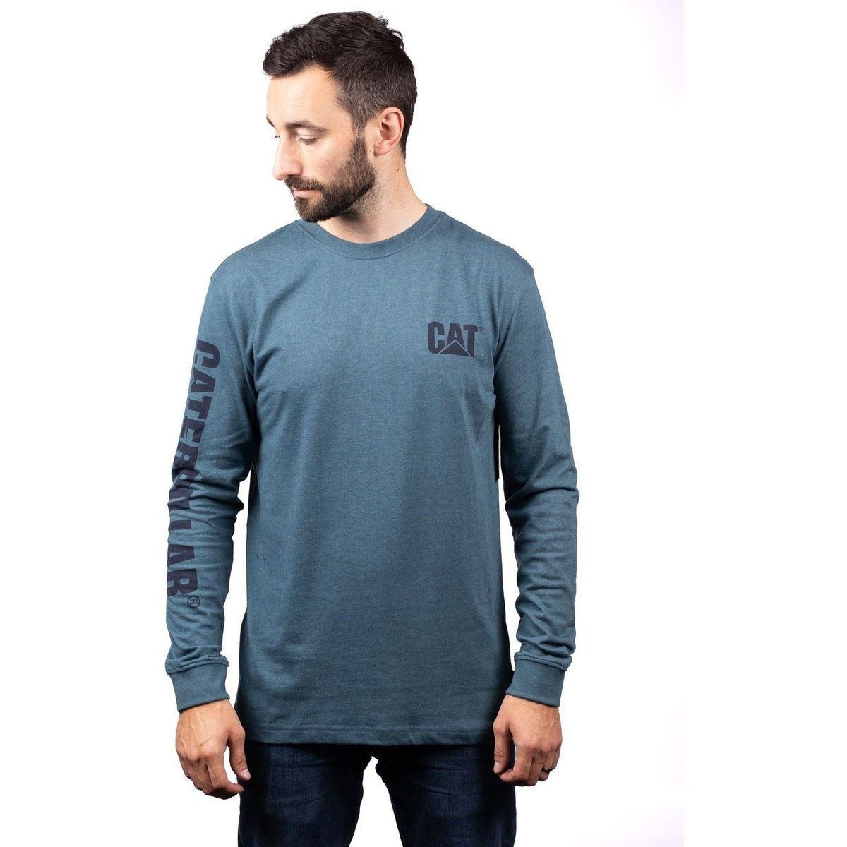 Herren Langarm Logo T-Shirt