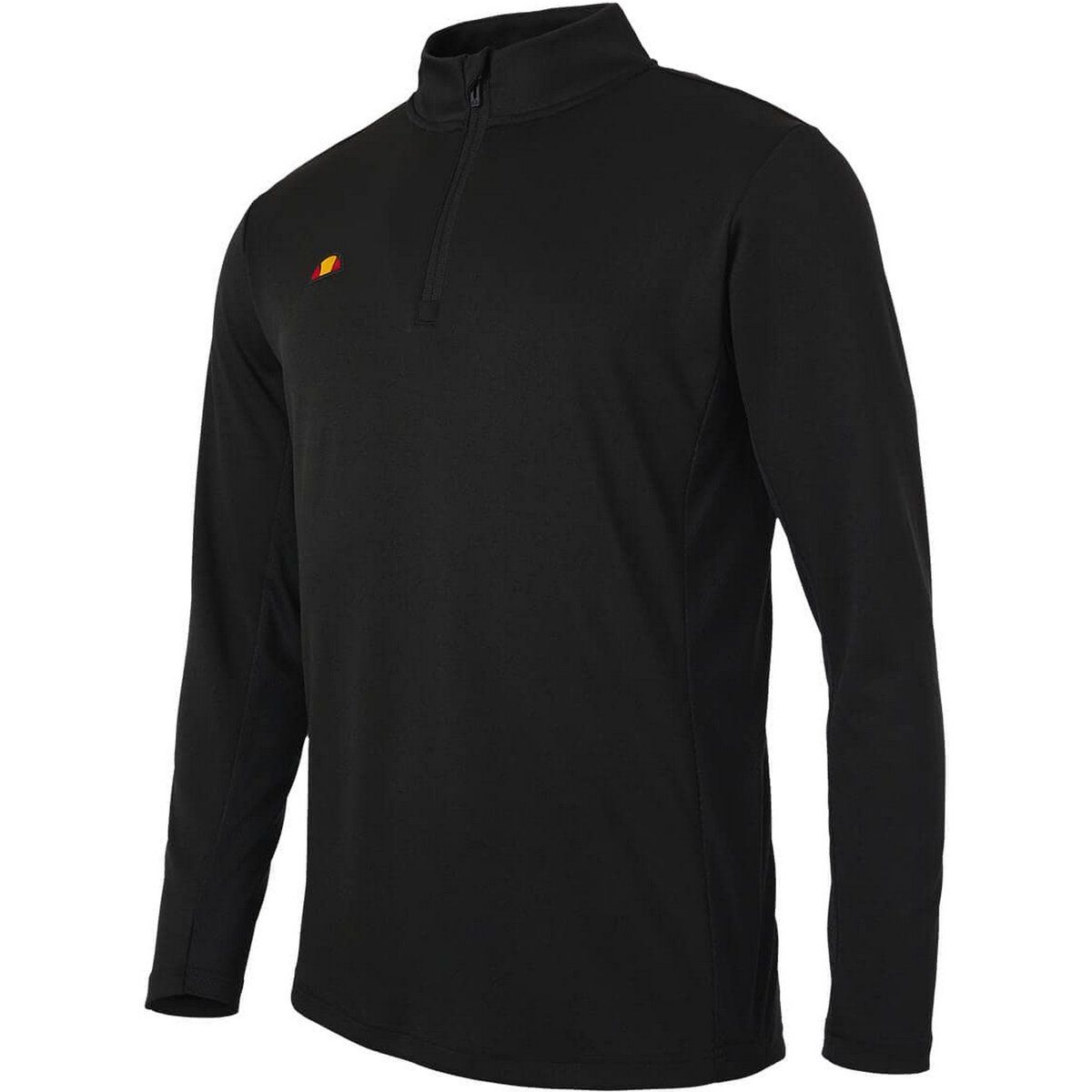 Herren Langarmshirt mit halbem Reißverschluss