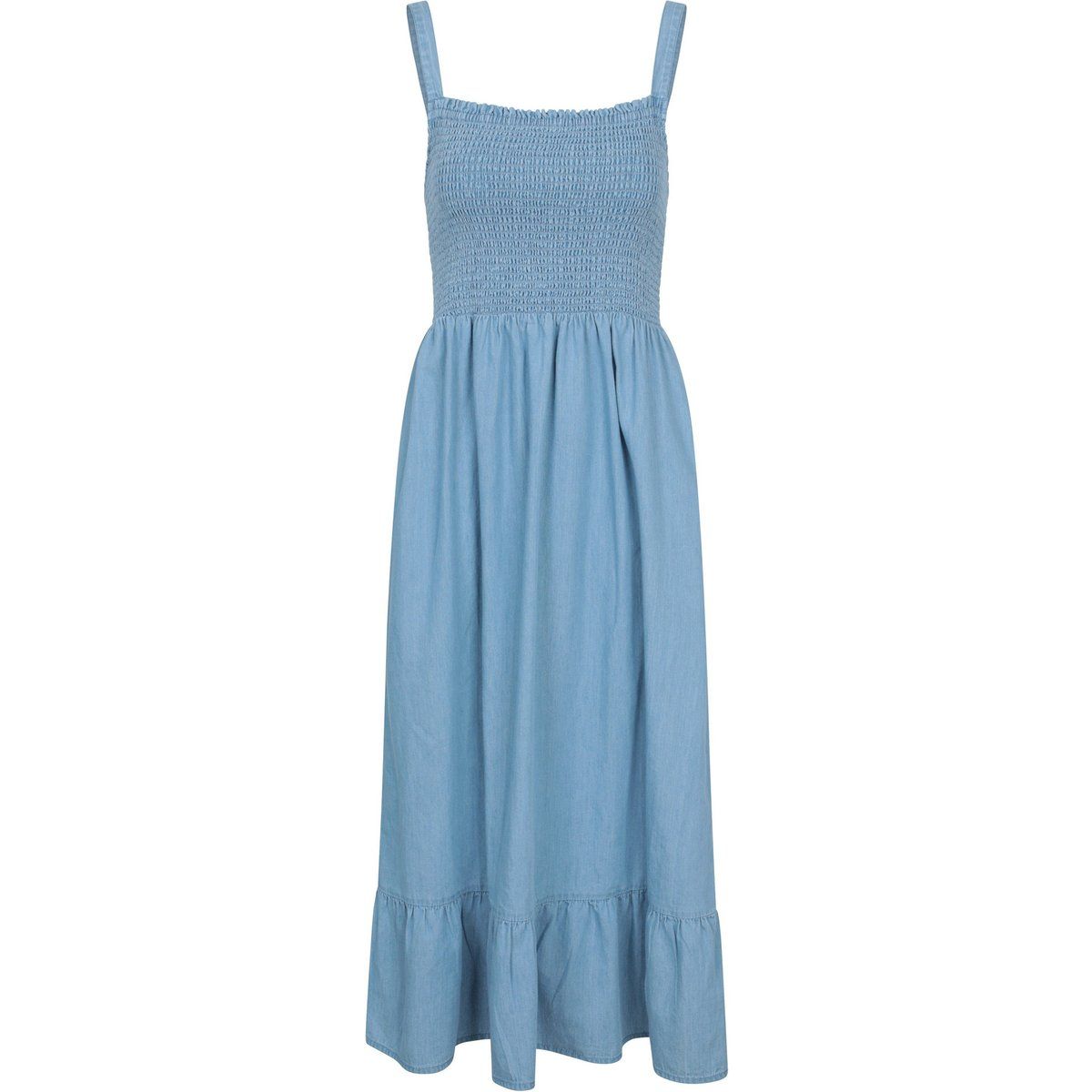 Mountain Warehouse - "Marbella" Midikleid Gesmockt für Damen (Blassblau)