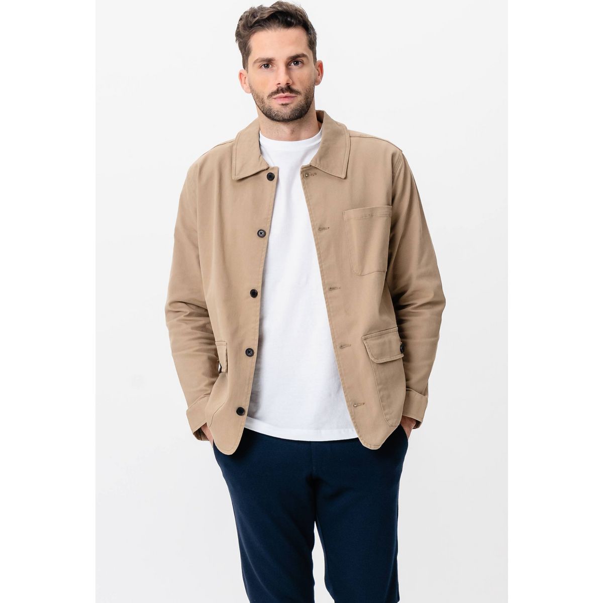 Lässige Twill-Hemdjacke