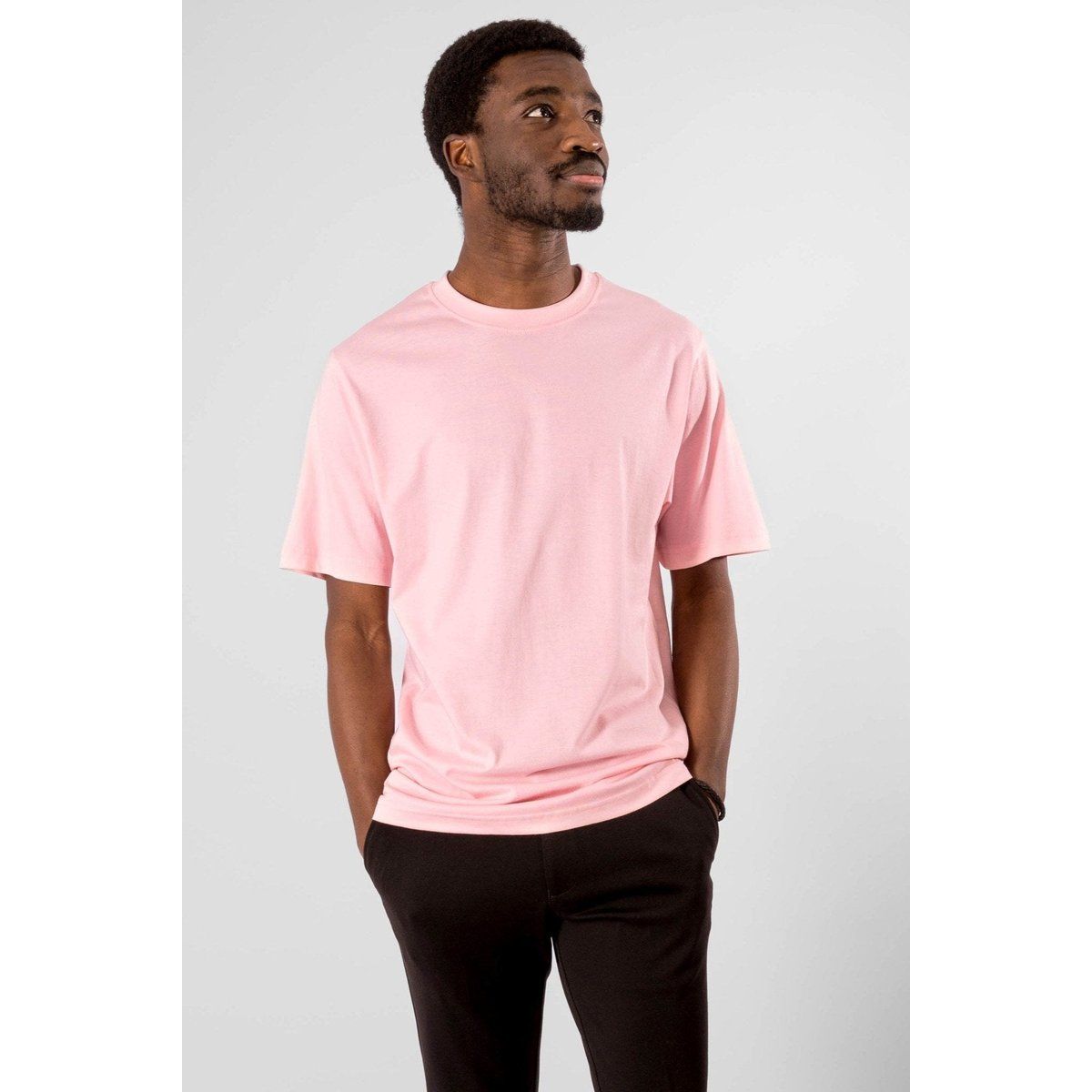 Übergroßes Rosa Freizeit T-Shirt