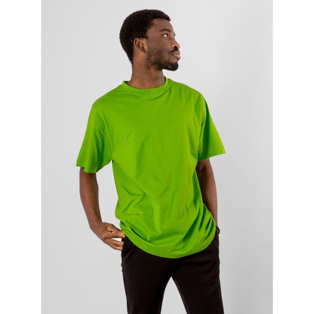 Übergroßes T-Shirt in Limettengrün