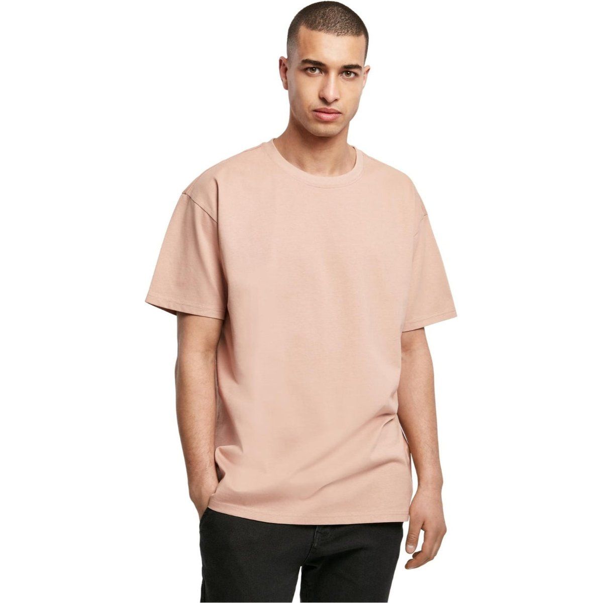 Schweres Oversize-T-Shirt in Bernstein