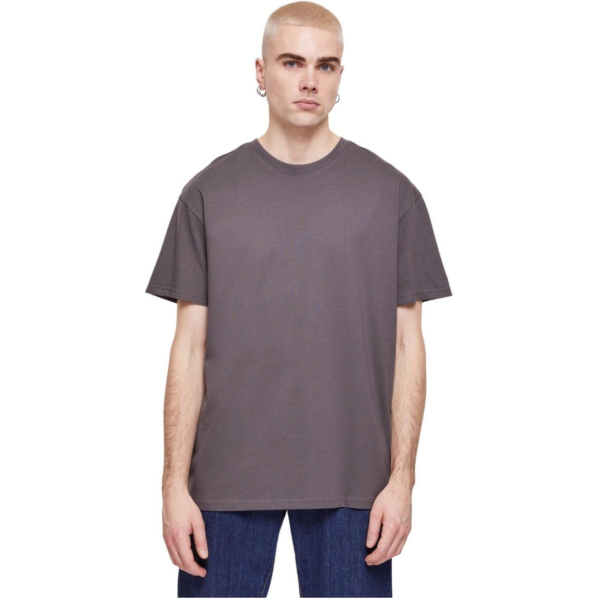 Schweres übergroßes Basic T-Shirt