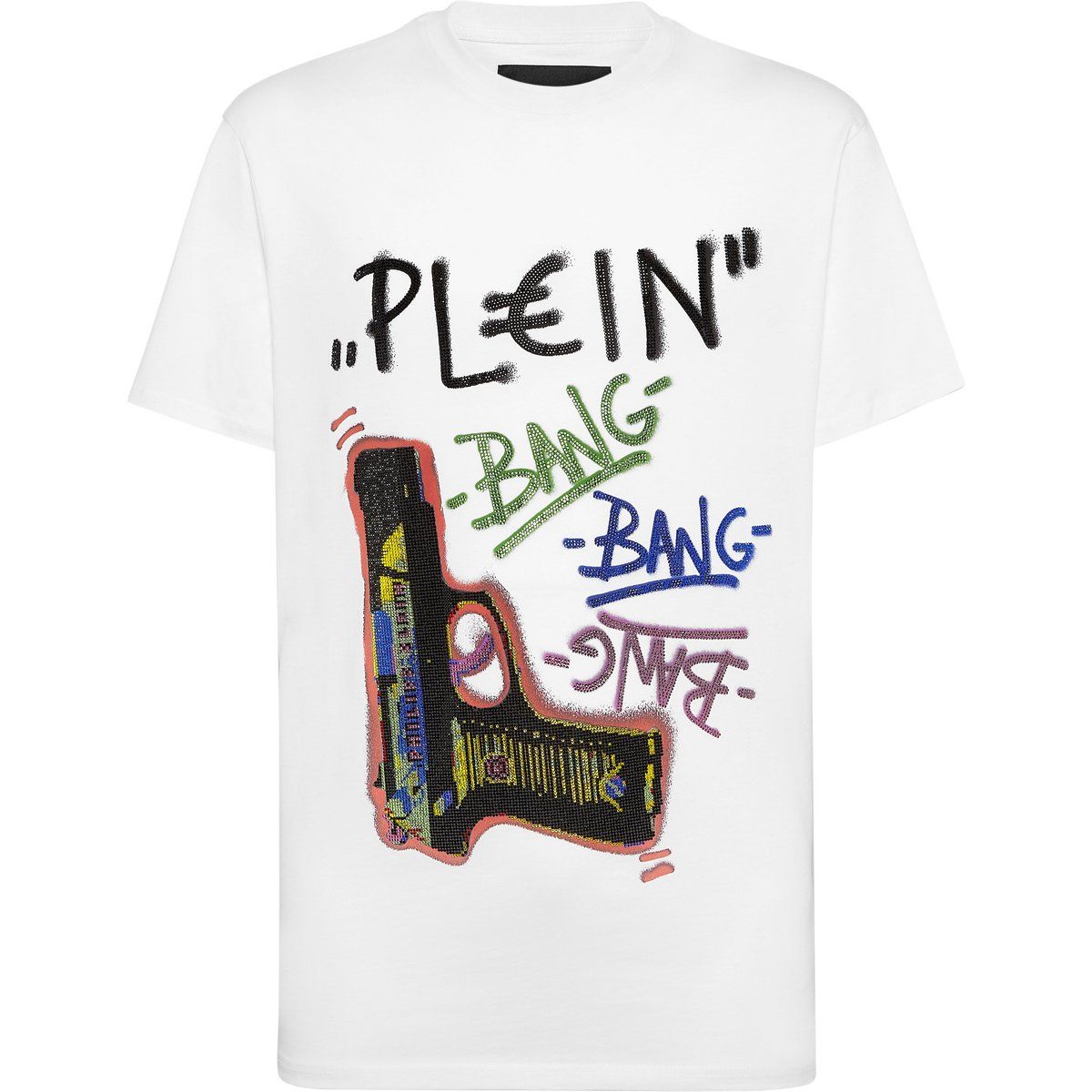 Graffiti-Pistolen-Grafik-T-Shirt