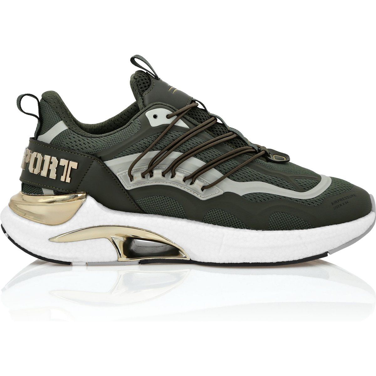 Mesh und Kunstleder Lauf Sneaker