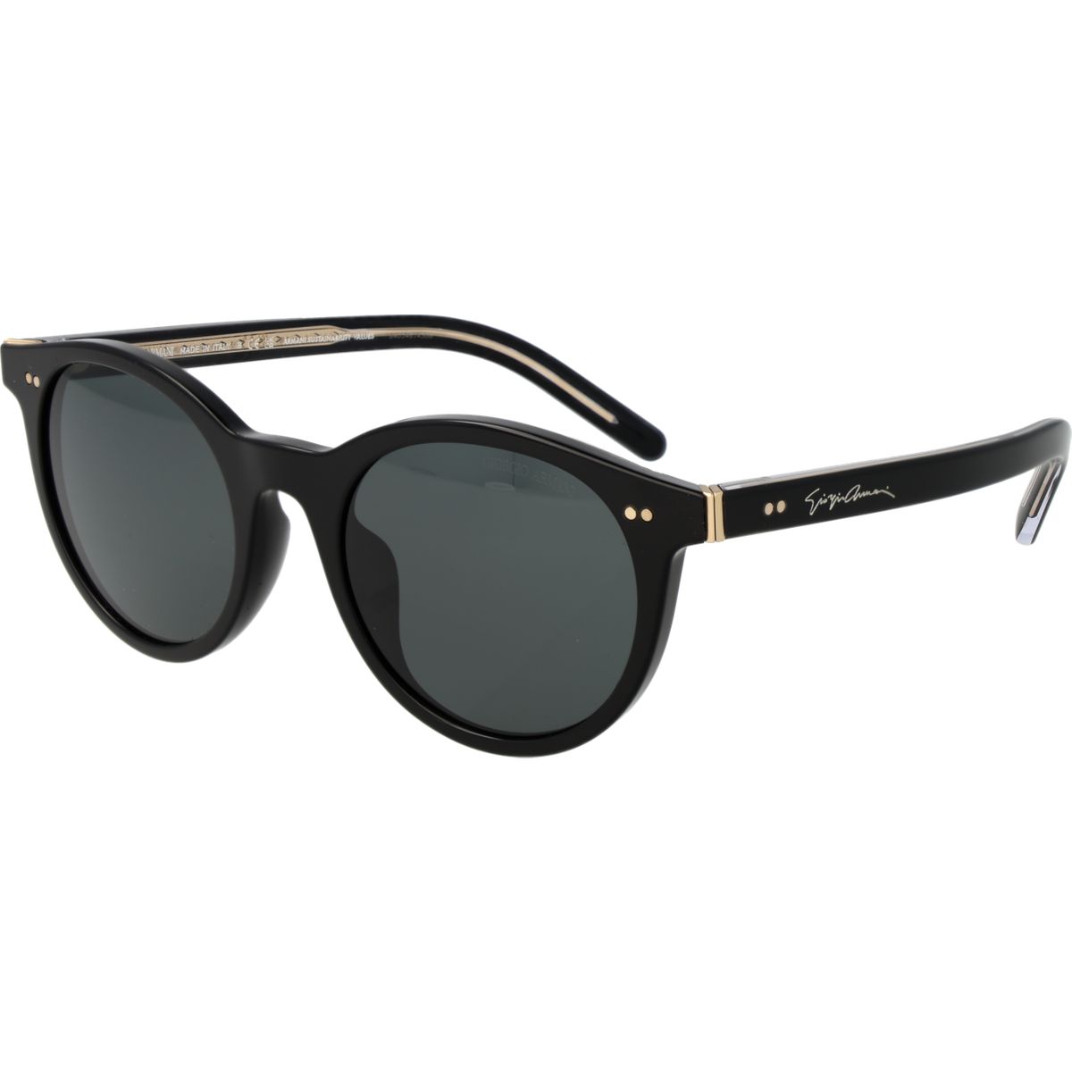 Runde Sonnenbrille mit Signatur-Detail