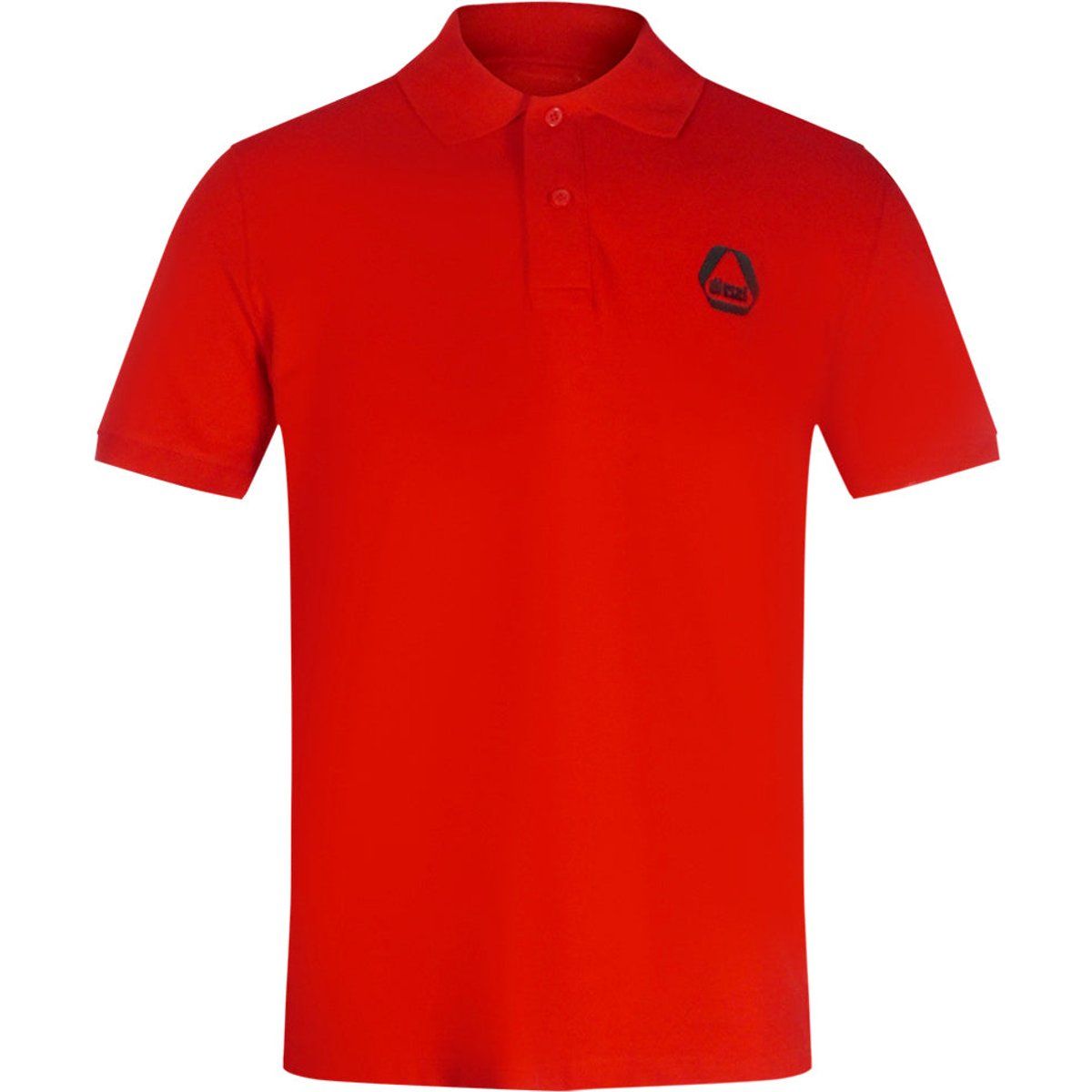 Klassisches rotes Baumwoll-Poloshirt