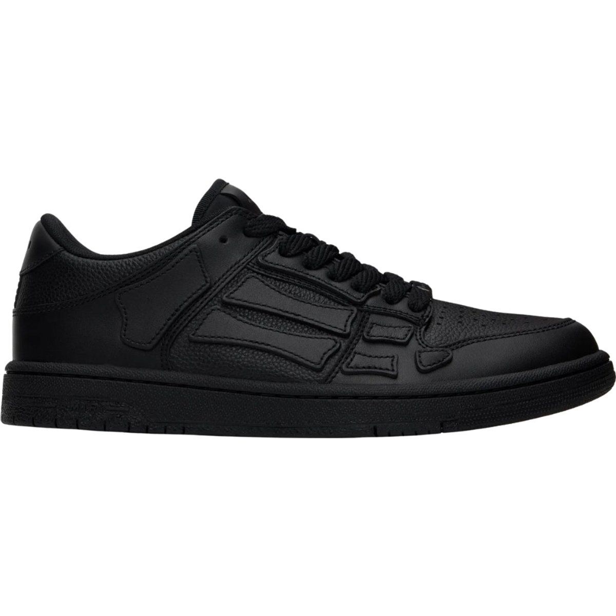 Monochromer Leder Low Top Sneaker
