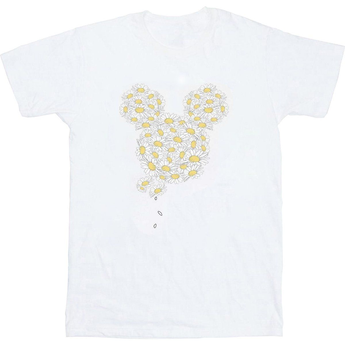 T-Shirt mit Gänseblümchen-Grafikdruck im Boyfriend-Stil