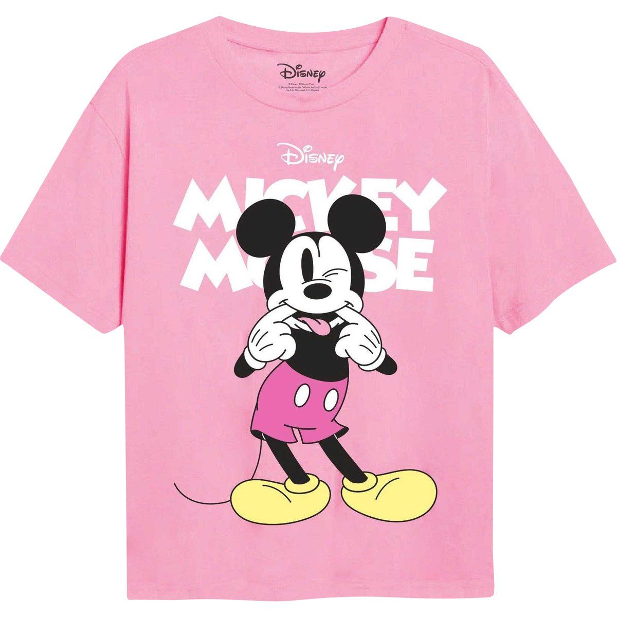 Verspieltes Mickey Mouse Grafik T-Shirt