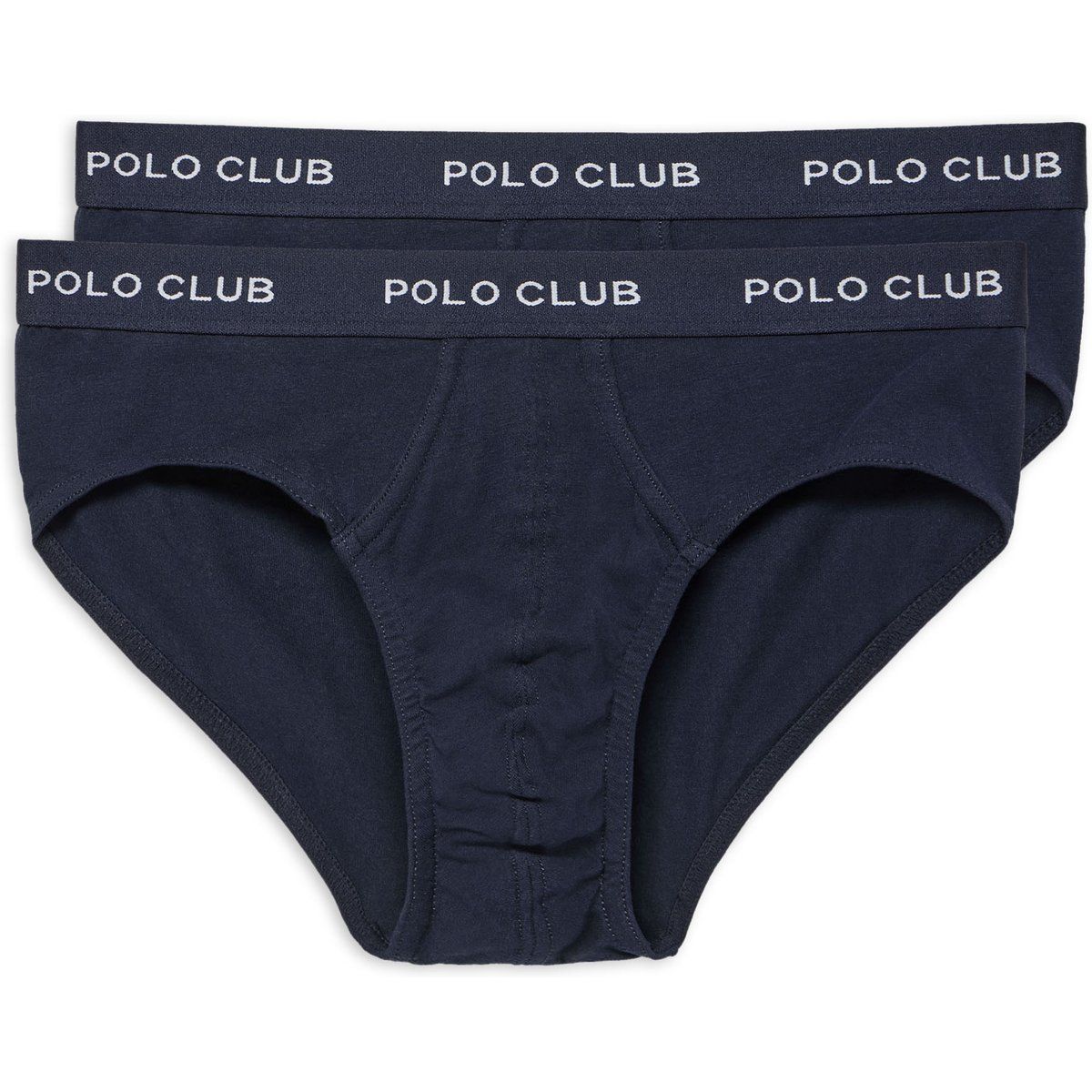 Klassische marineblaue Herrenslips im Doppelpack