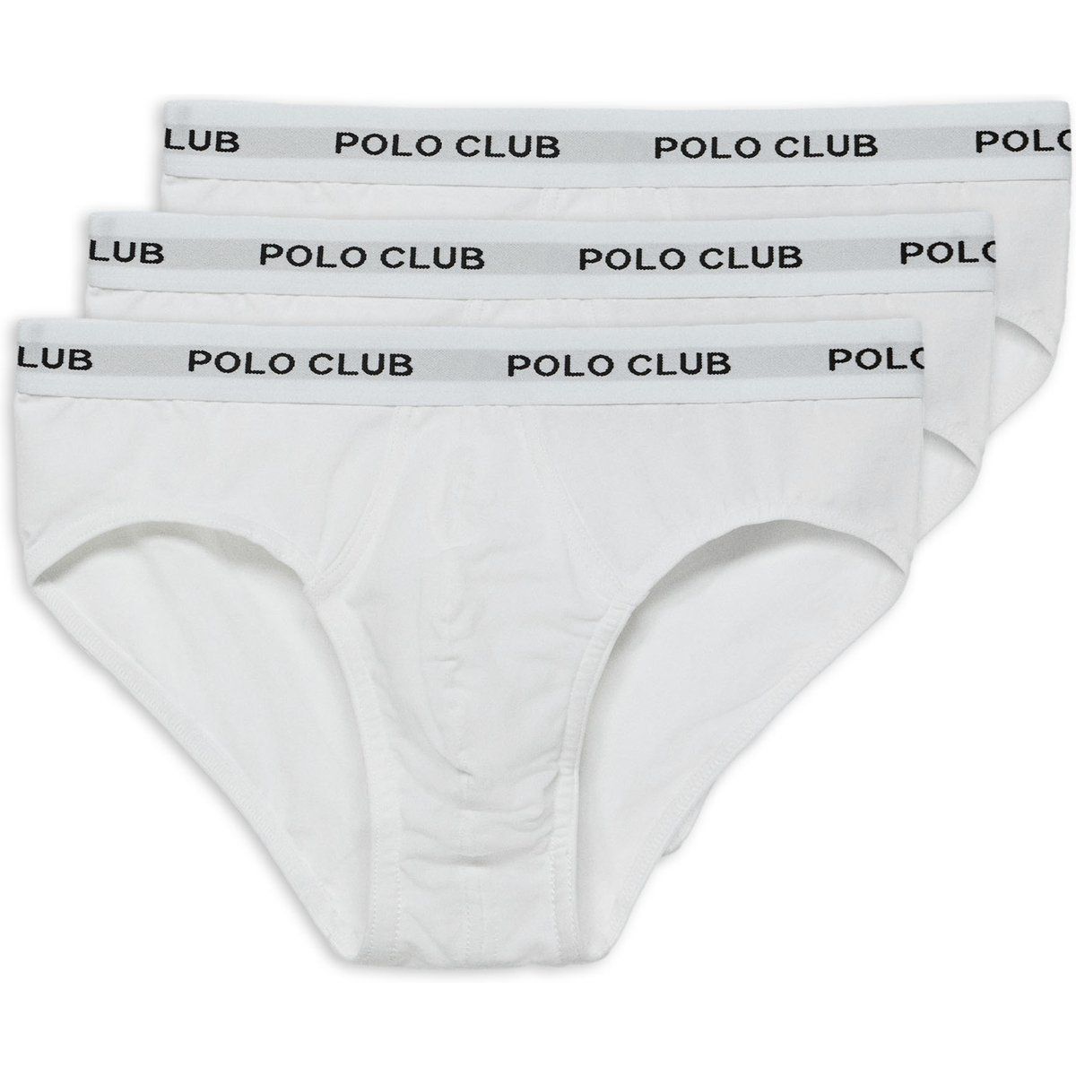 Klassische weiße Slips im Dreierpack