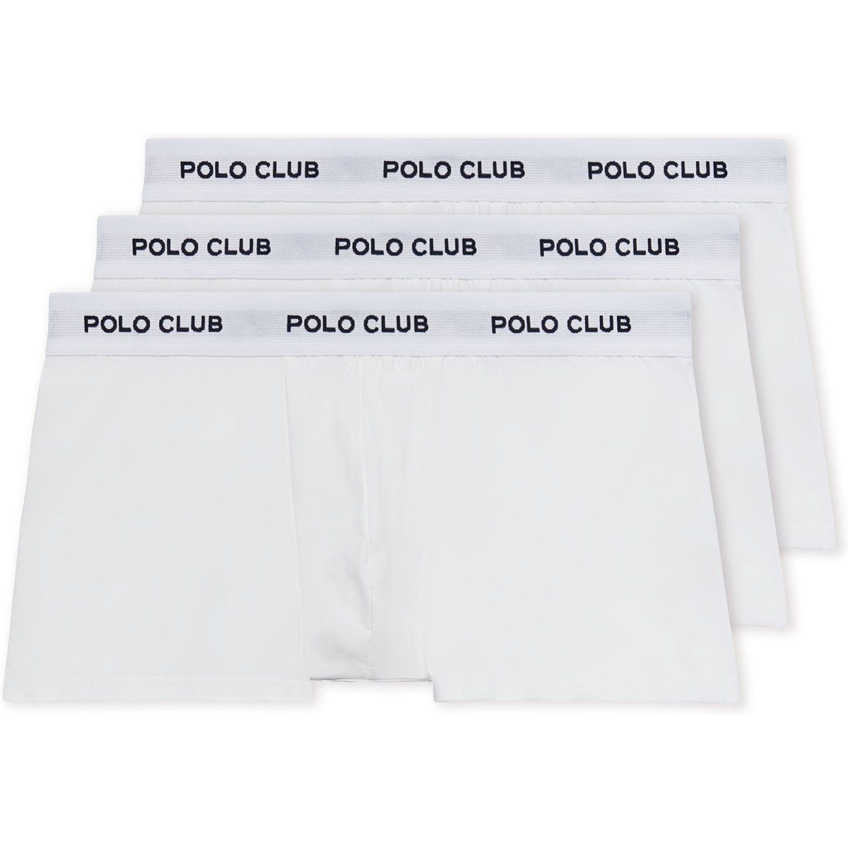 Weiße Baumwoll-Boxershorts im Dreierpack