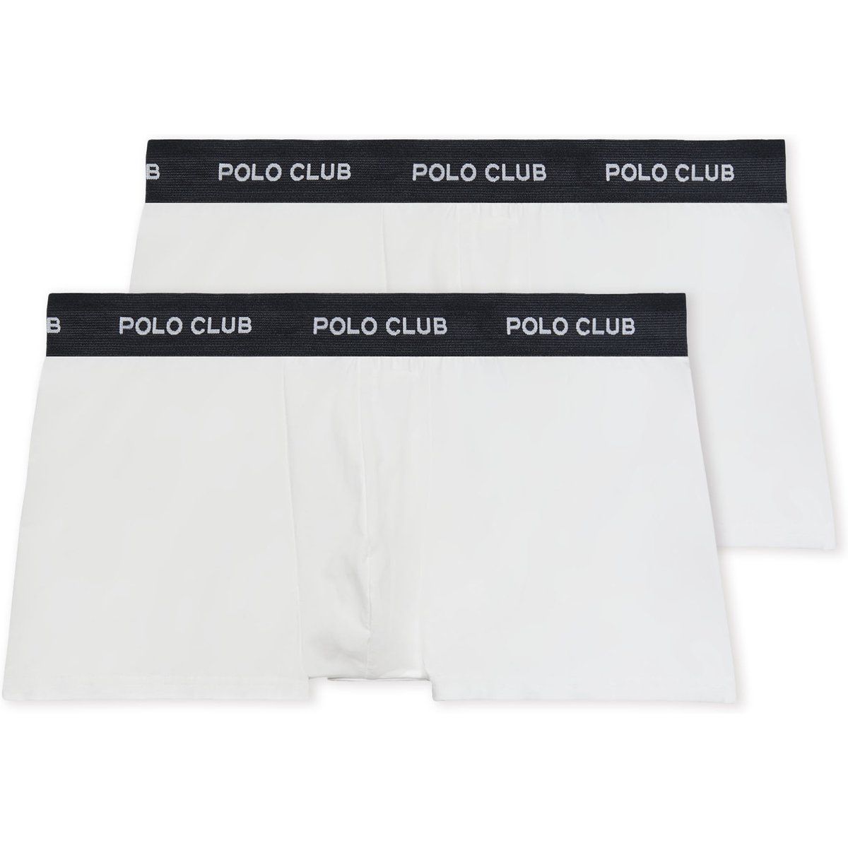Klassische weiße Boxerbriefs aus Baumwollmischung