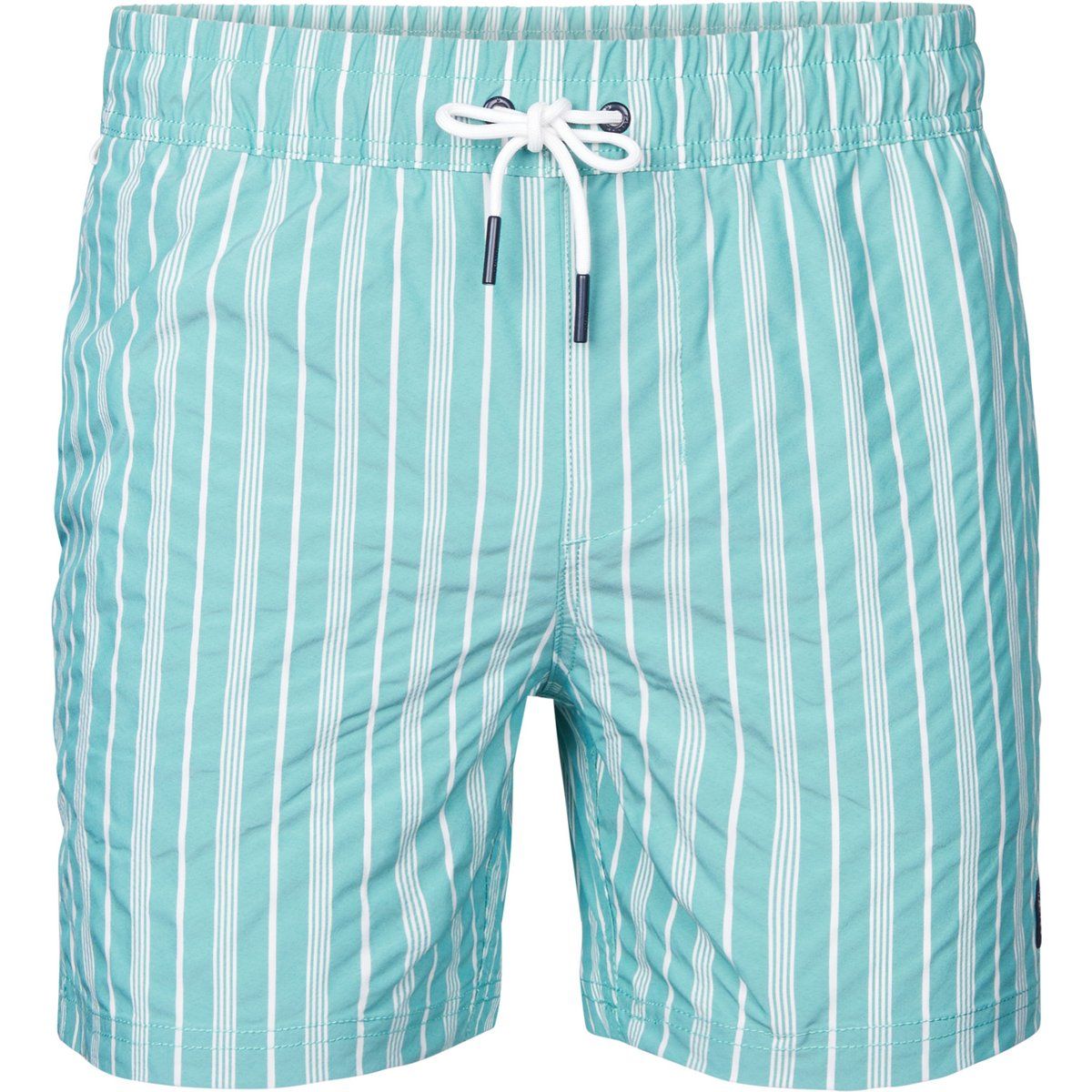 Gestreifte Badeshorts mit Kordelzug