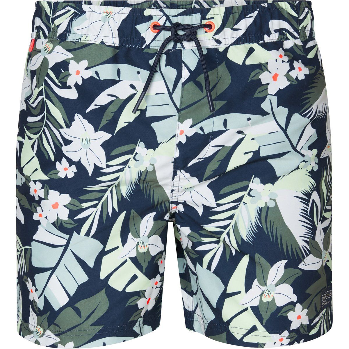 Badeshorts mit Blumendruck aus recyceltem Polyester