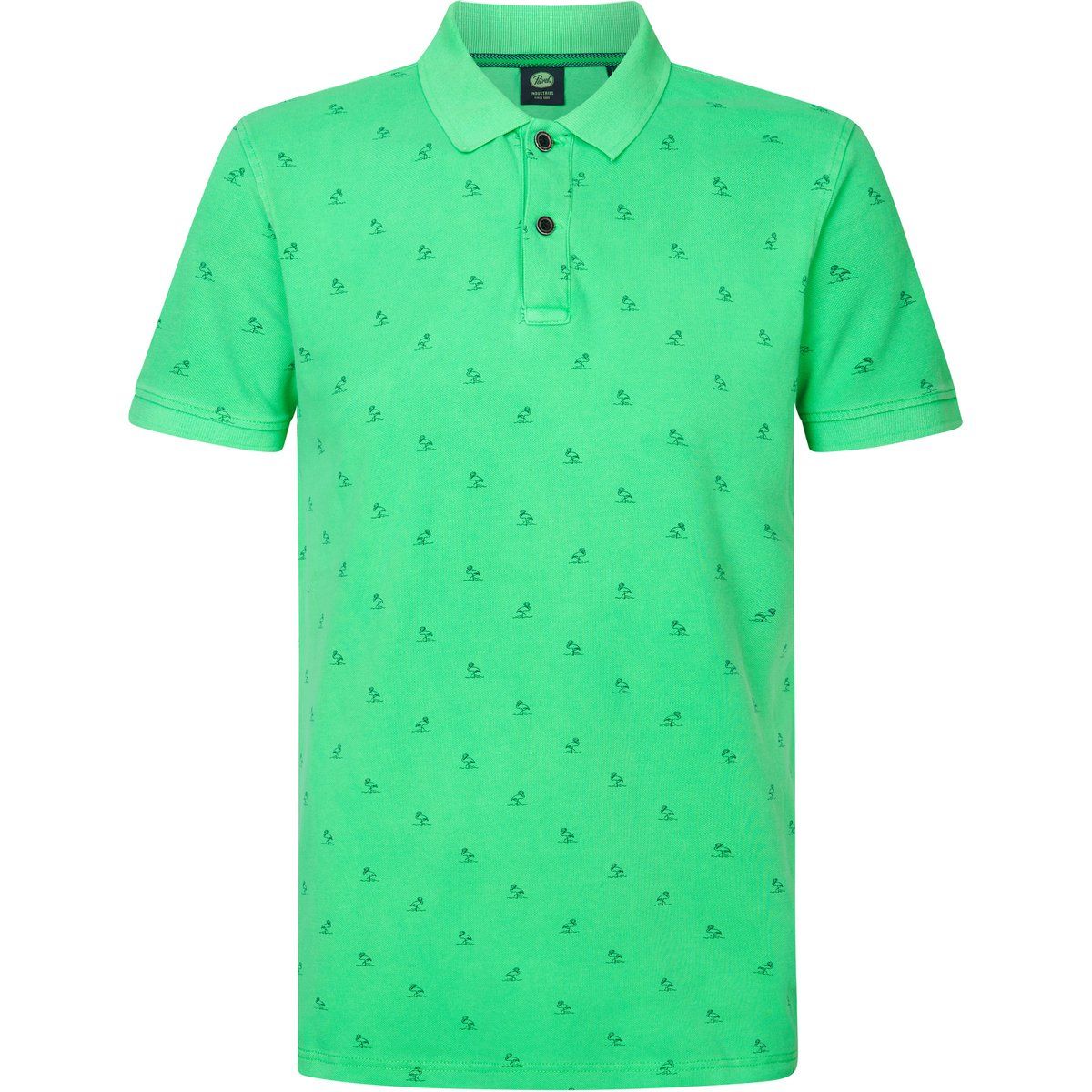 Herren Poloshirt mit Print aus Bio-Baumwolle