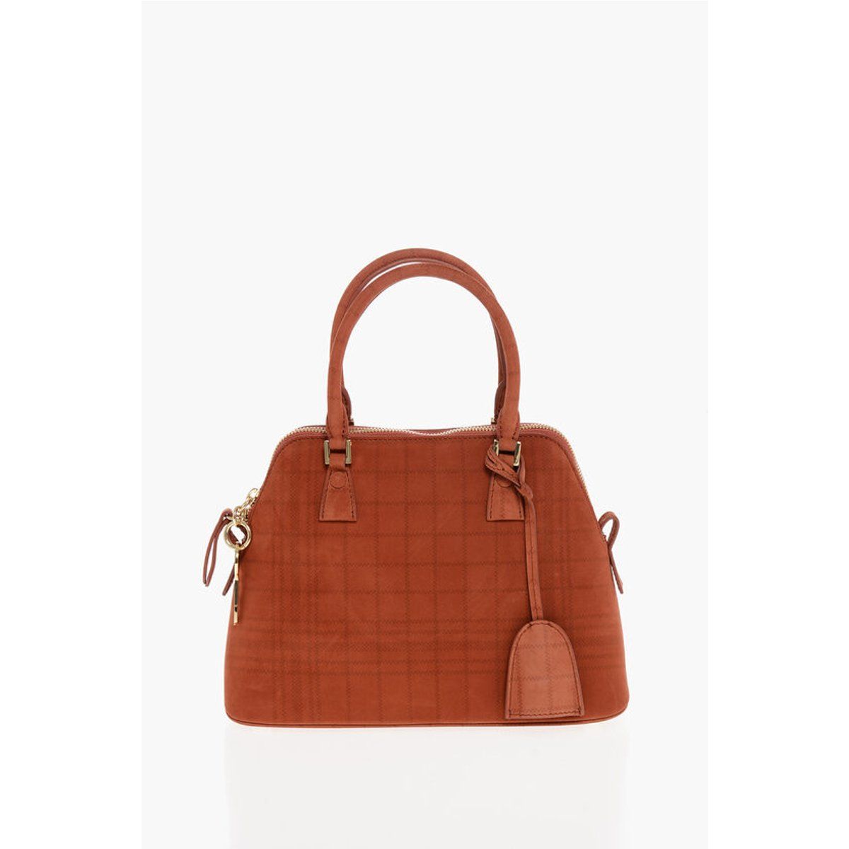 Kuppel Handtasche aus recyceltem Wildleder