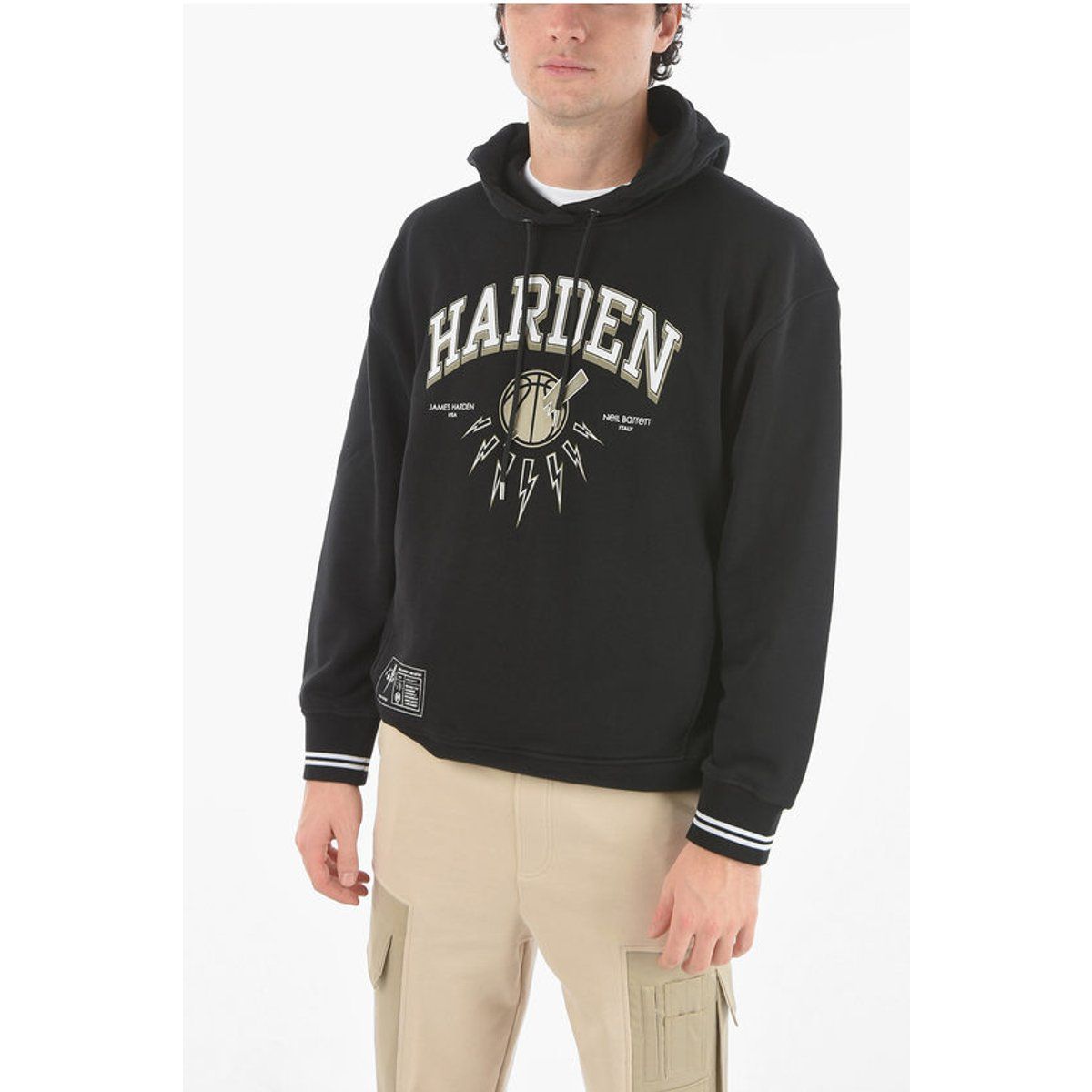 Hoodie mit Varsity Basketball Grafik