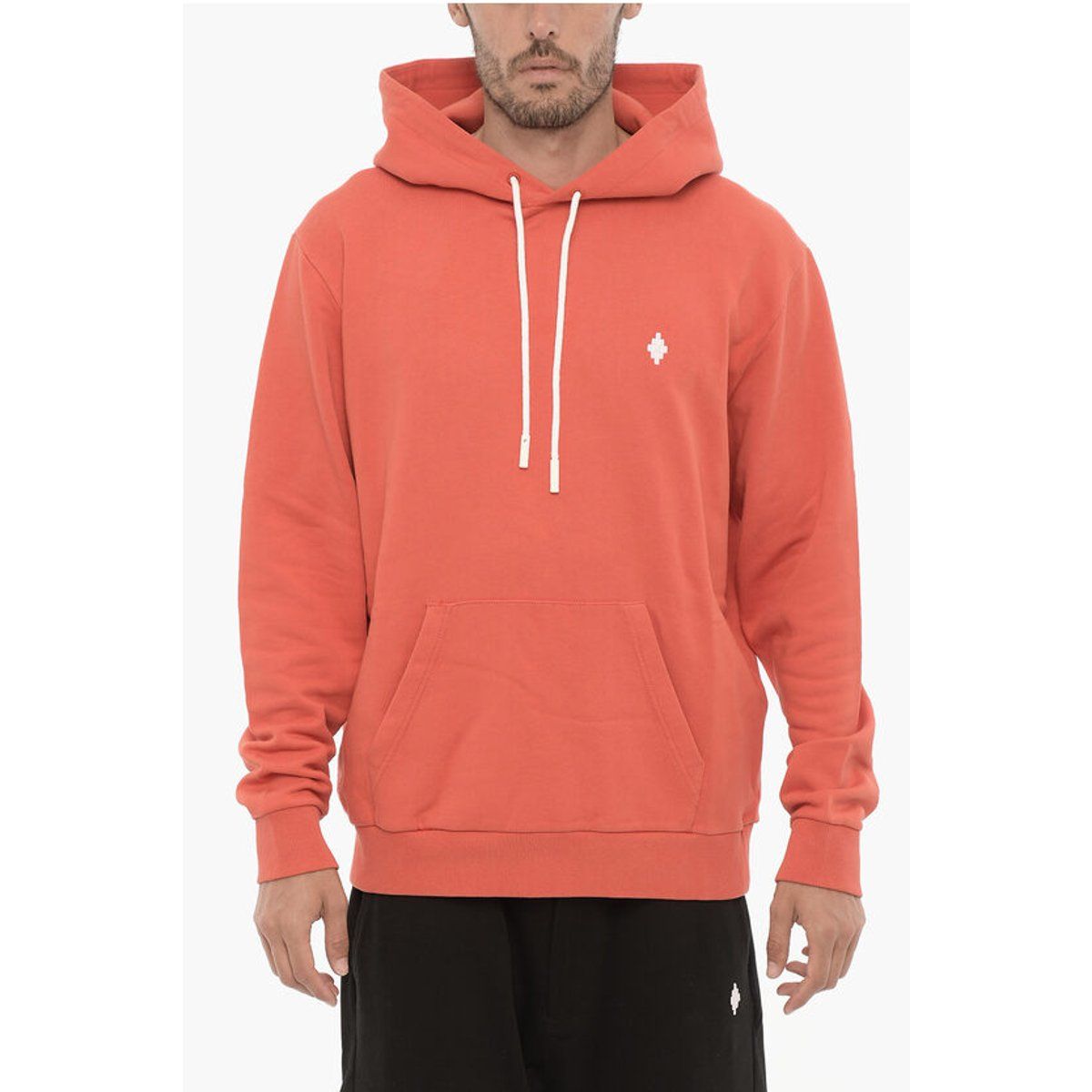 Hoodie aus gebürsteter Baumwolle mit Logo