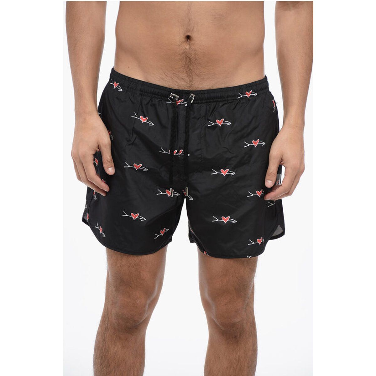 Badeshorts mit Amor-Print