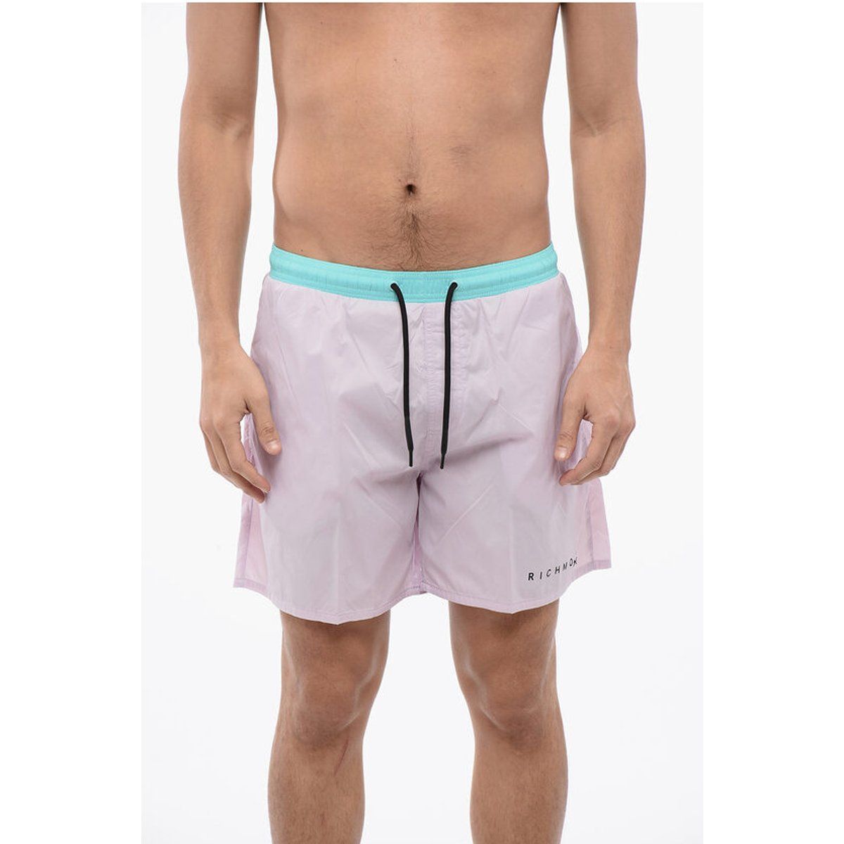 Zweifarbige Boxer-Badehose