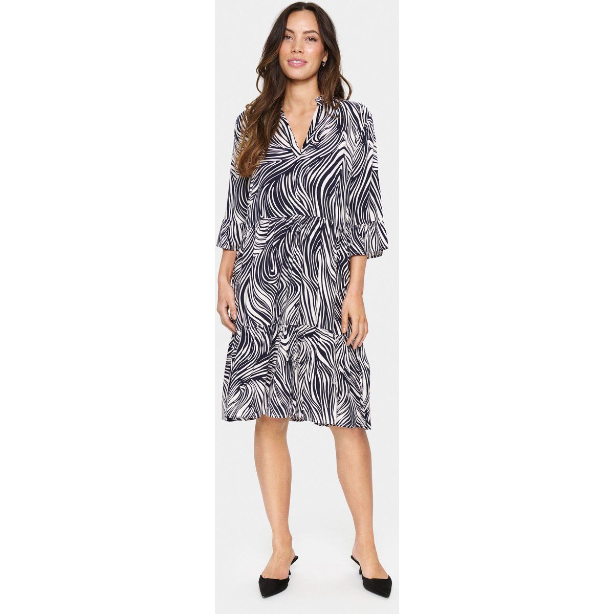 Kleid im lässigen Schnitt navy