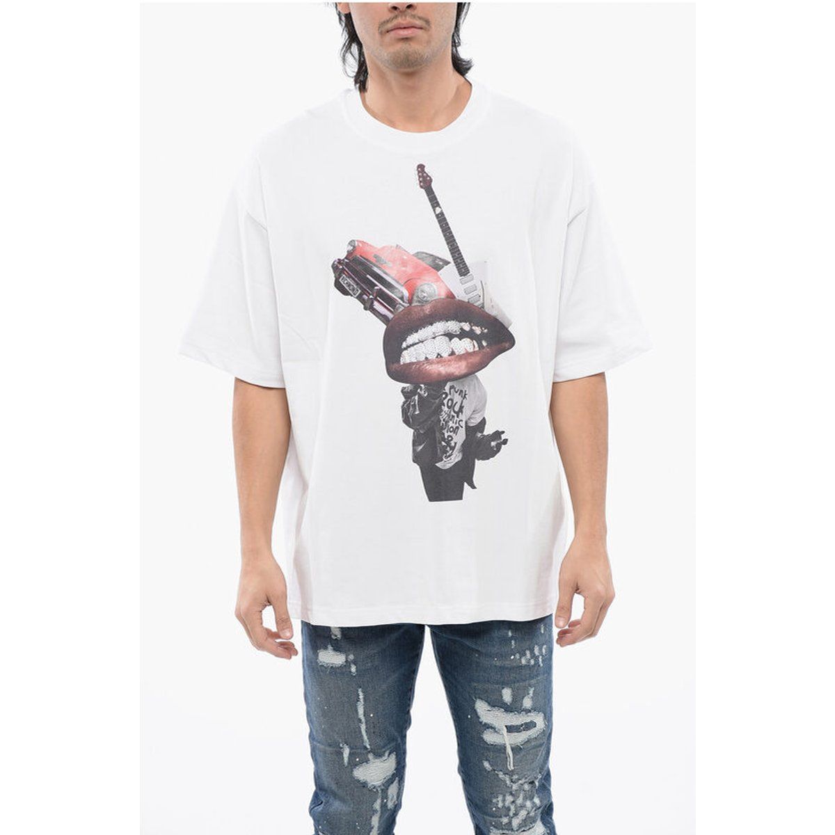 T-Shirt mit Grafikprint und Oversize-Passform