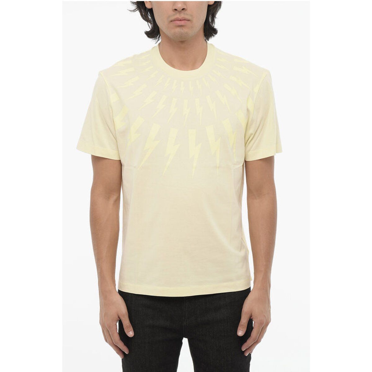 Slim-T-Shirt mit Thunderbolt-Grafikprint