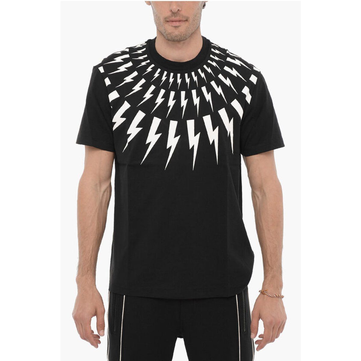 T-Shirt mit Grafik-Print aus Blitzen