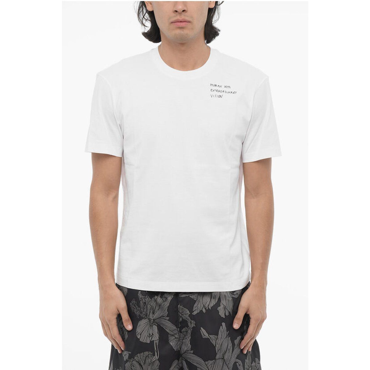 Minimalistisches T-Shirt mit Grafikprint und Rundhalsausschnitt