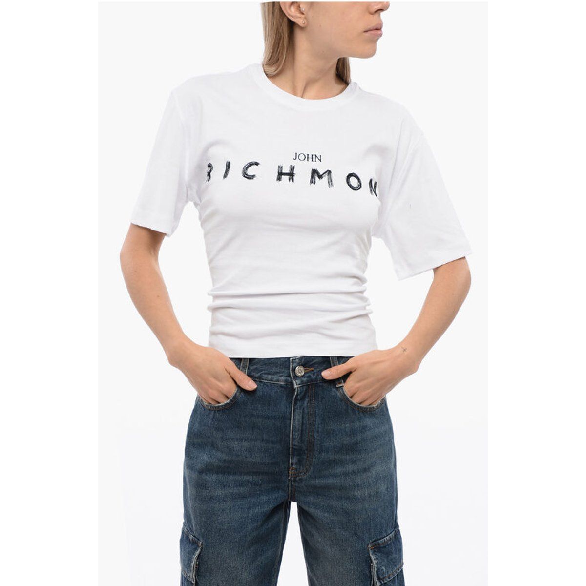 T-Shirt mit Logo-Print und Rundhalsausschnitt