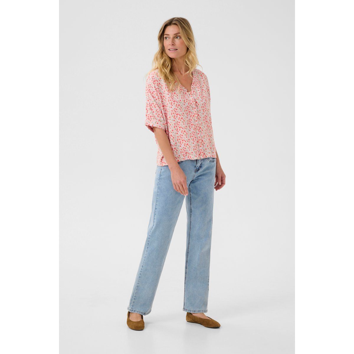 Kurzarmhemd Baggy fit rose