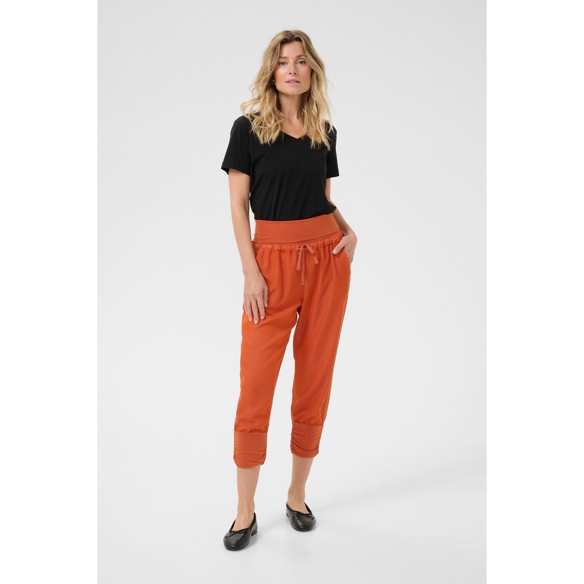 Casual Hose Loose fit orange