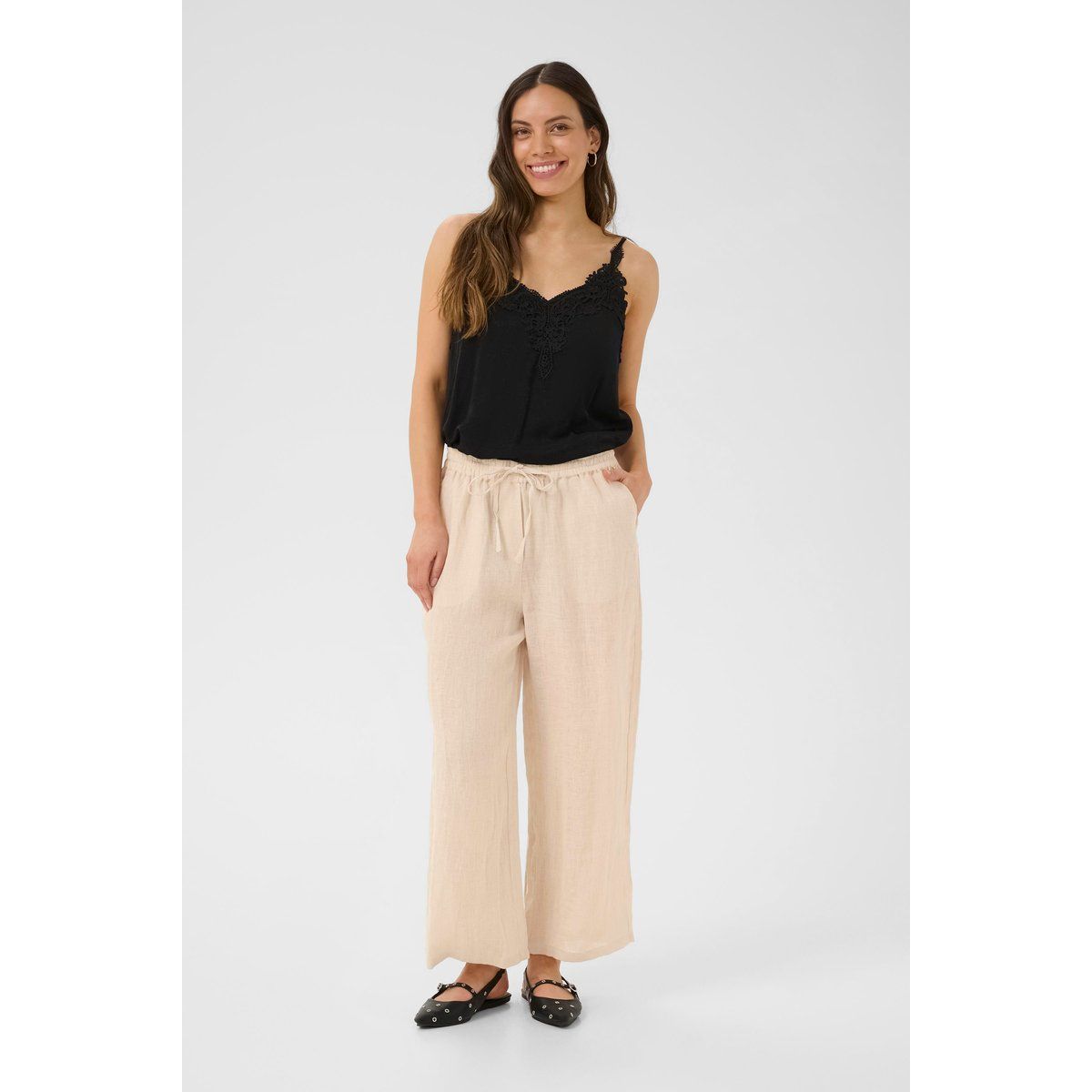 Casual Hose Loose fit sand