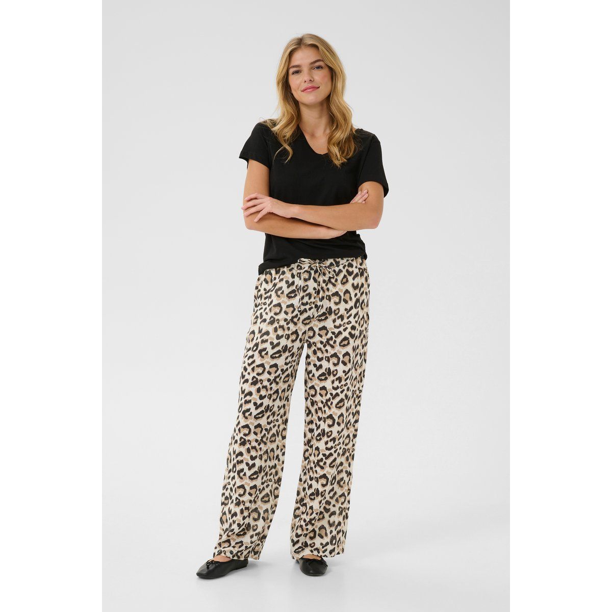 Casual Hose Loose fit leopard