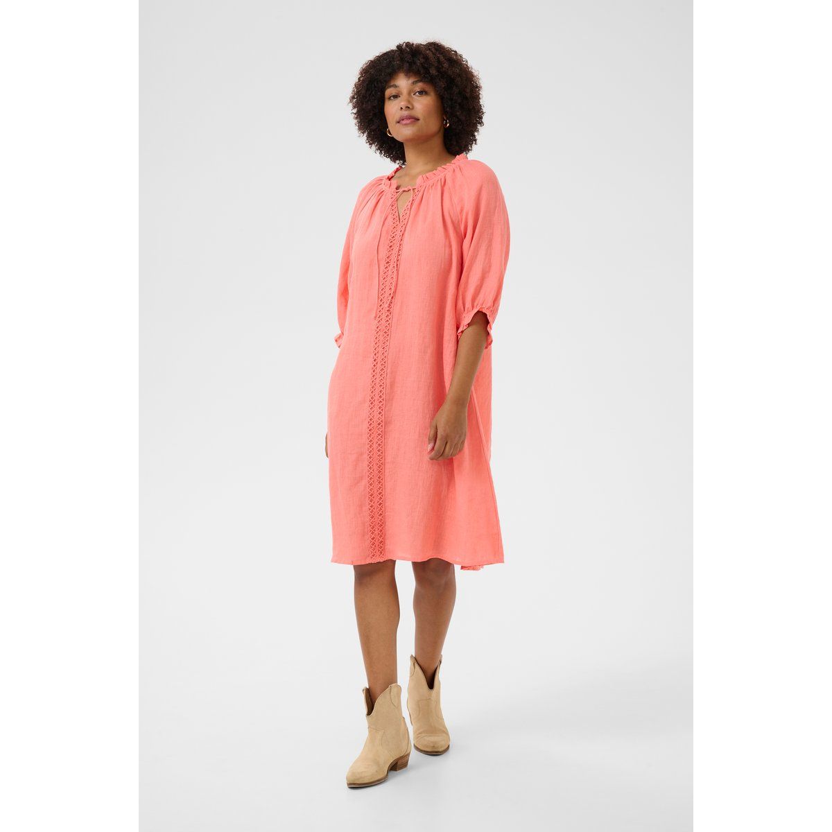 Kleid A-shape pink