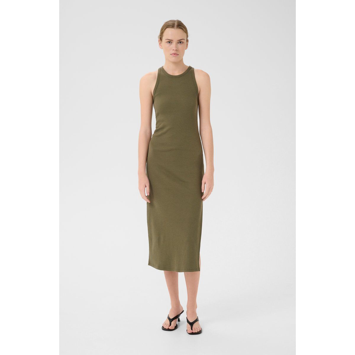 Kleid Slim fit olive
