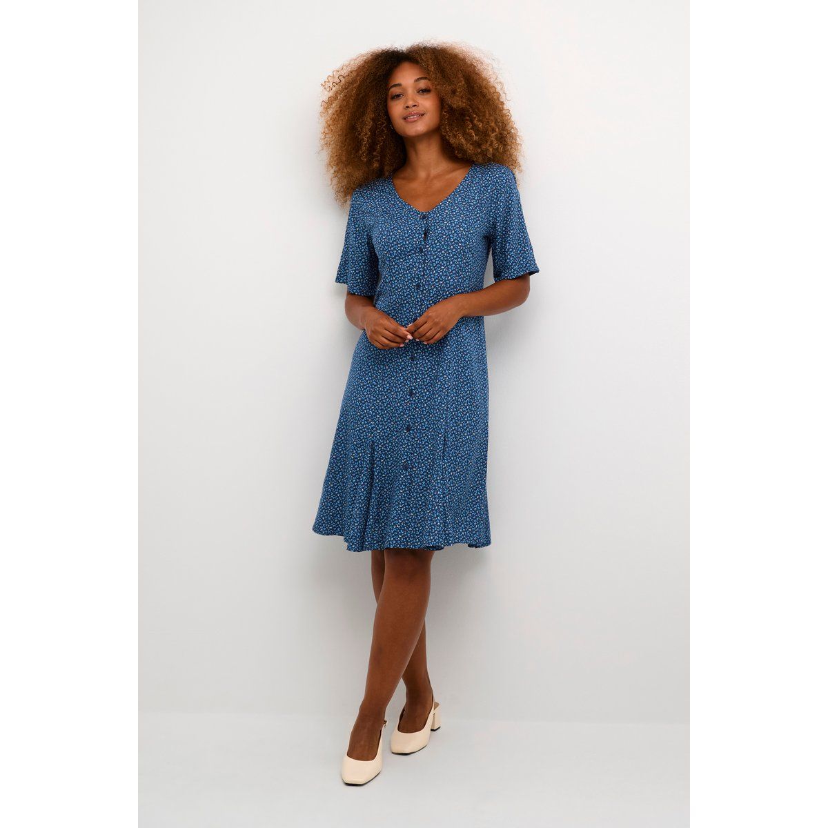 Kleid Feminine Silhouette blue multi