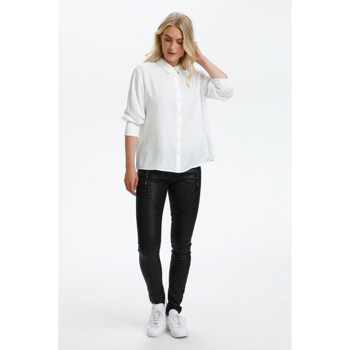 Übergroßes 3/4-Ärmel-Shirt