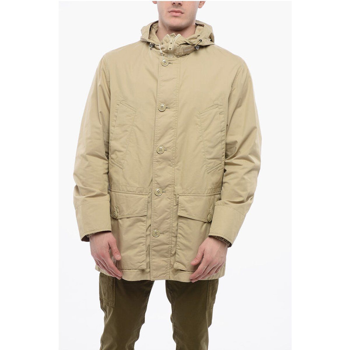 Sommerlicher Utility Parka mit Kapuze