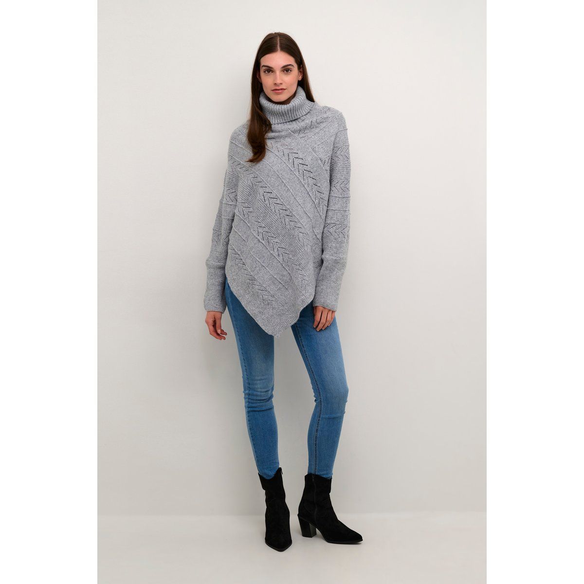 Poncho Loose fit melange