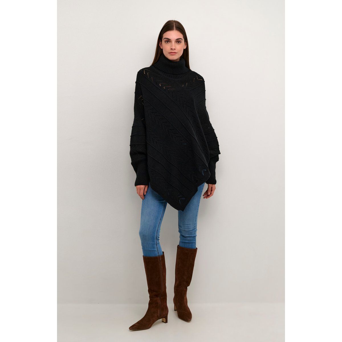 Poncho Loose fit black
