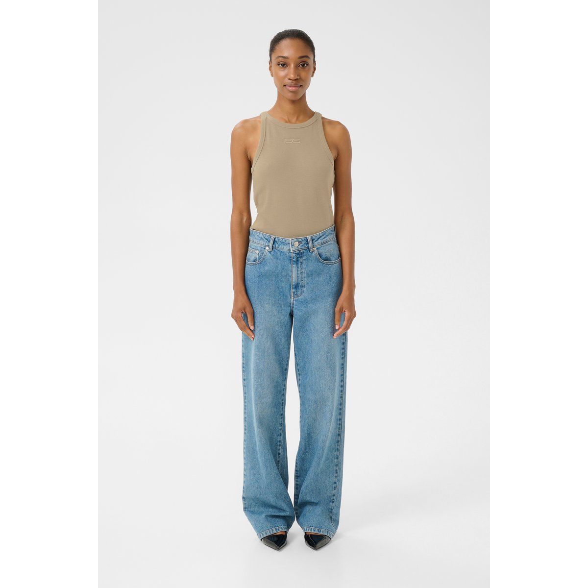 Ärmelloses Slim Fit Jersey Top