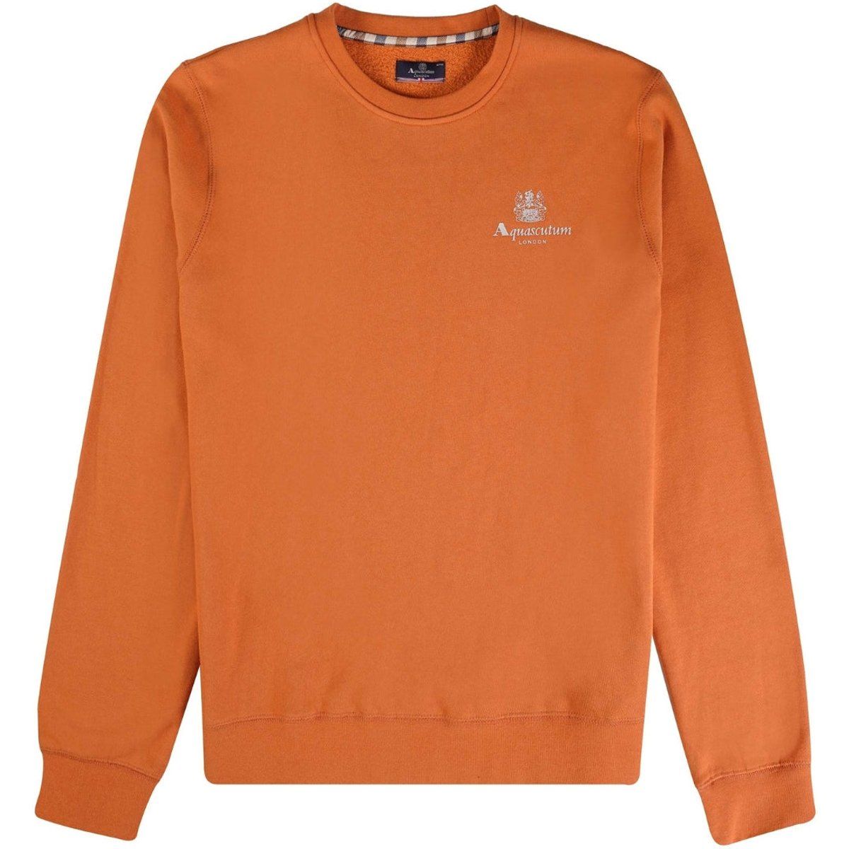 Modernes, besticktes Baumwoll-Sweatshirt mit Logo
