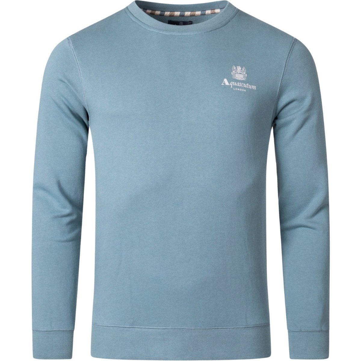 Baumwoll-Sweatshirt mit Logo-Rundhalsausschnitt