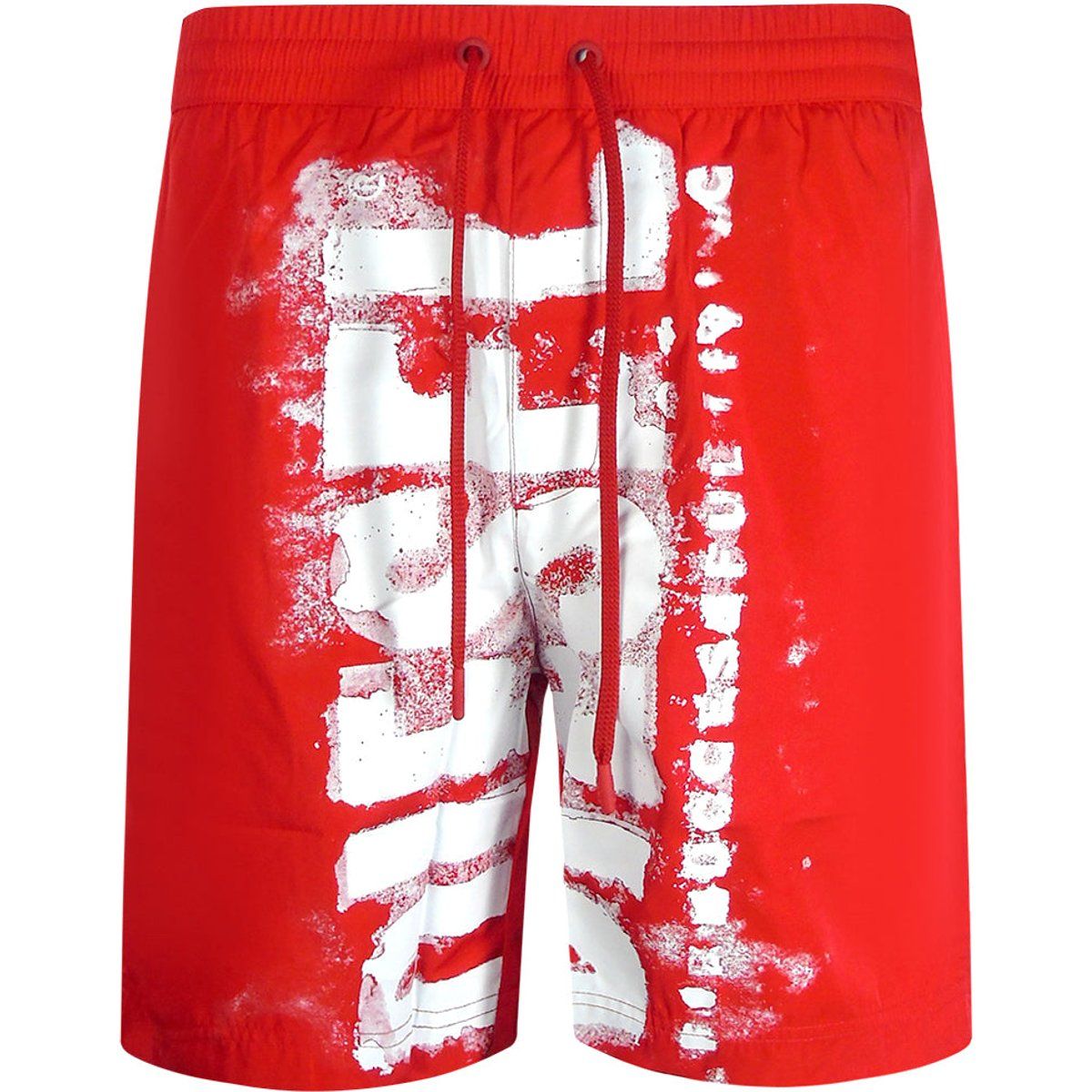 Herren Badeshorts mit rotem Grafikprint