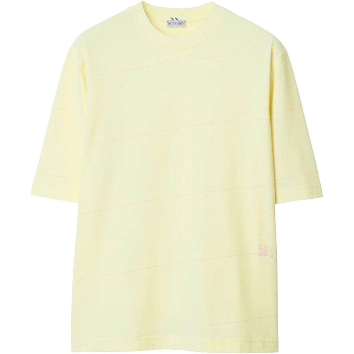 Gestreiftes T-Shirt in Sorbetgelb